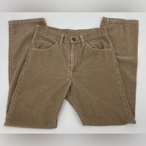 Levi’s Beige Corduroy Cords Straight Leg Pants Jeans 29x29 (29x28 1/8”) Vtg 70s